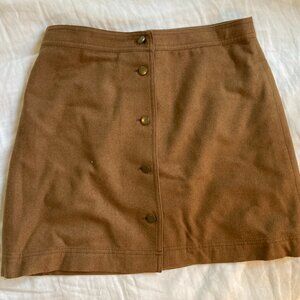 Madewell camel skirt